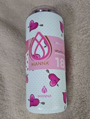 Manna Pink Heart Stainless Steel Tumbler 18oz